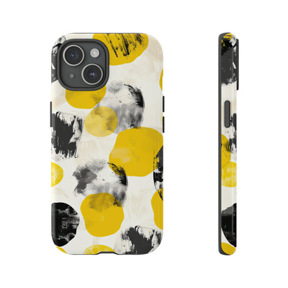 Yellow Dot Minimalism - Protective Phone Case