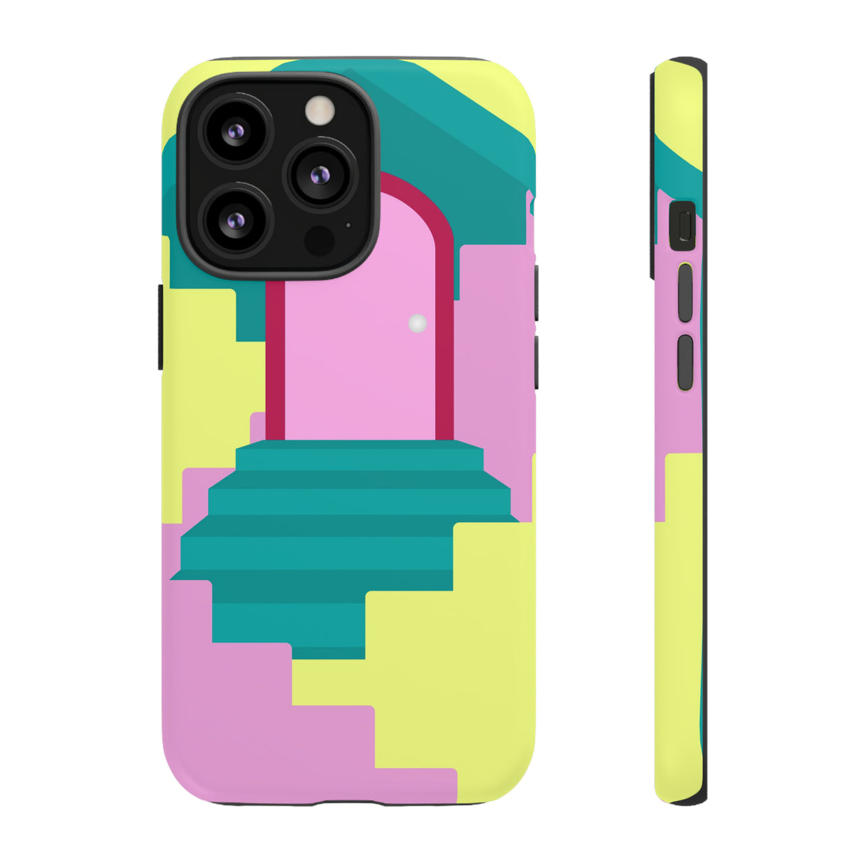 Vector Illustration of Stairs - Protective Phone Case