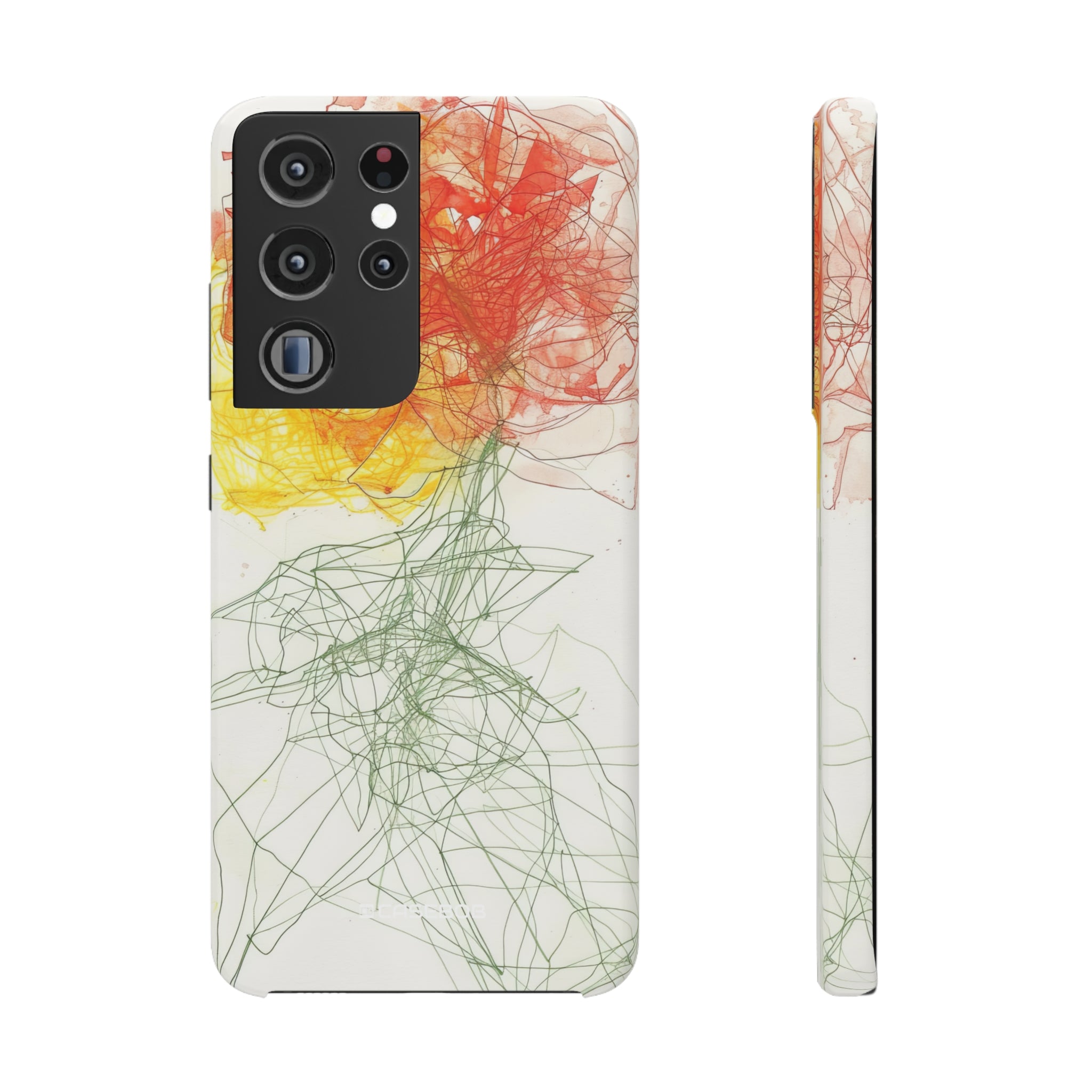 Fiery Blossom | Slim Phone Case for Samsung