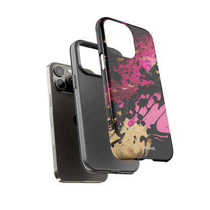 Dynamic Splatter Elegance - iPhone Case