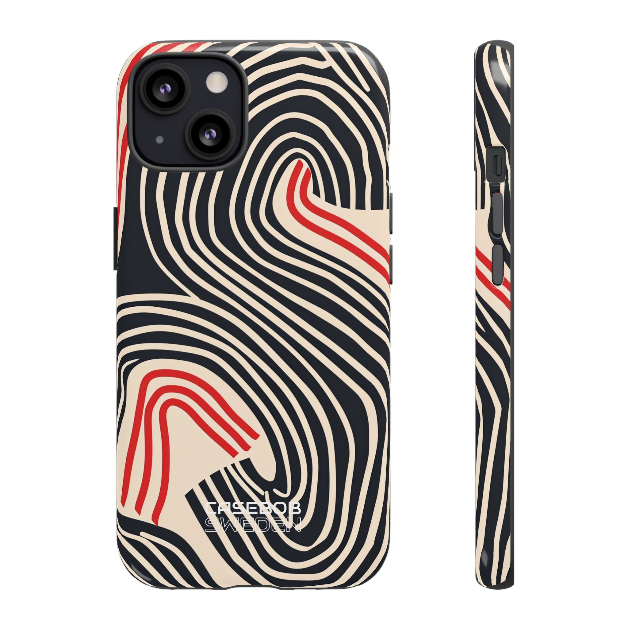 Wavy Red Flow iPhone 13 - Tough