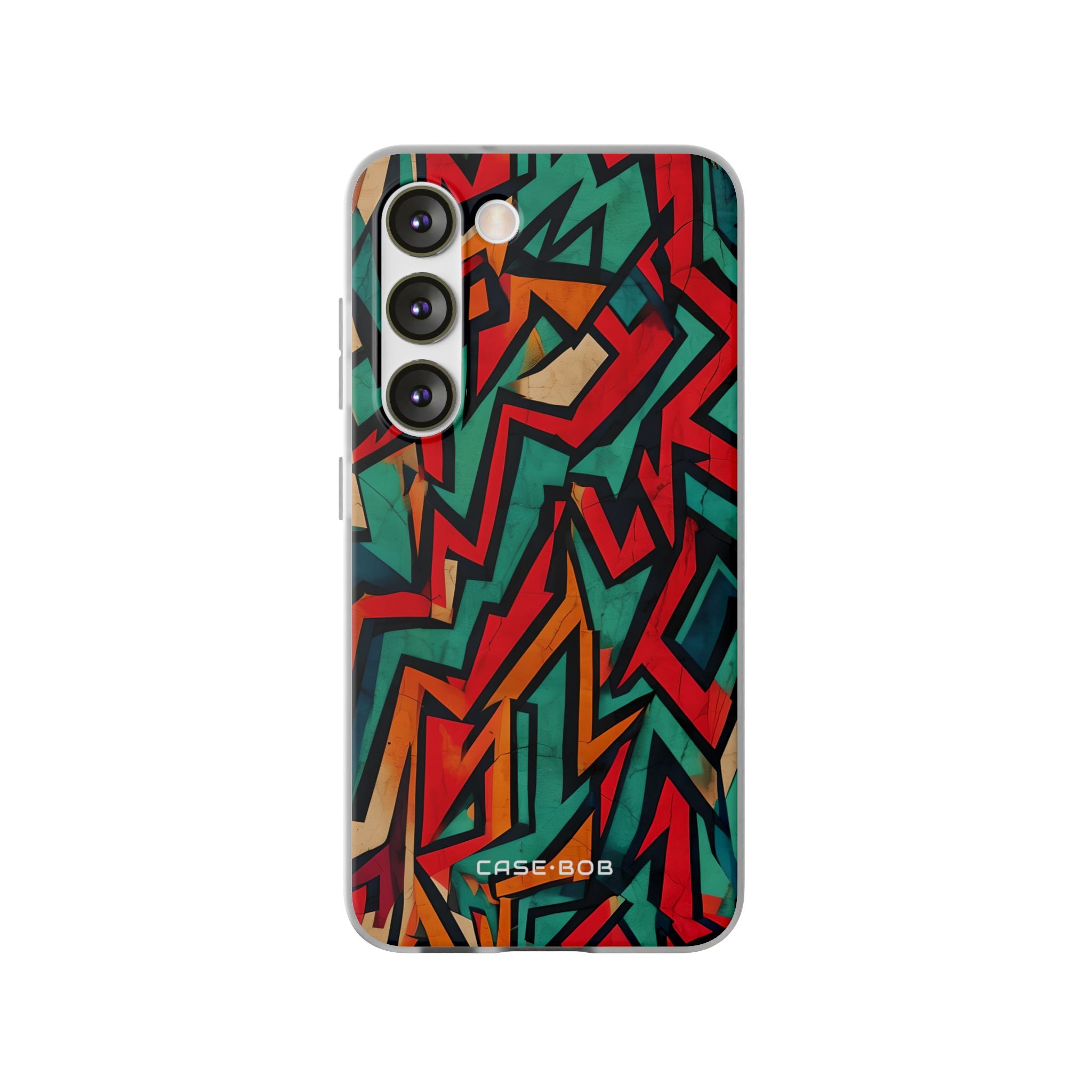 Crimson Zigzag Samsung S23 Case - Soft
