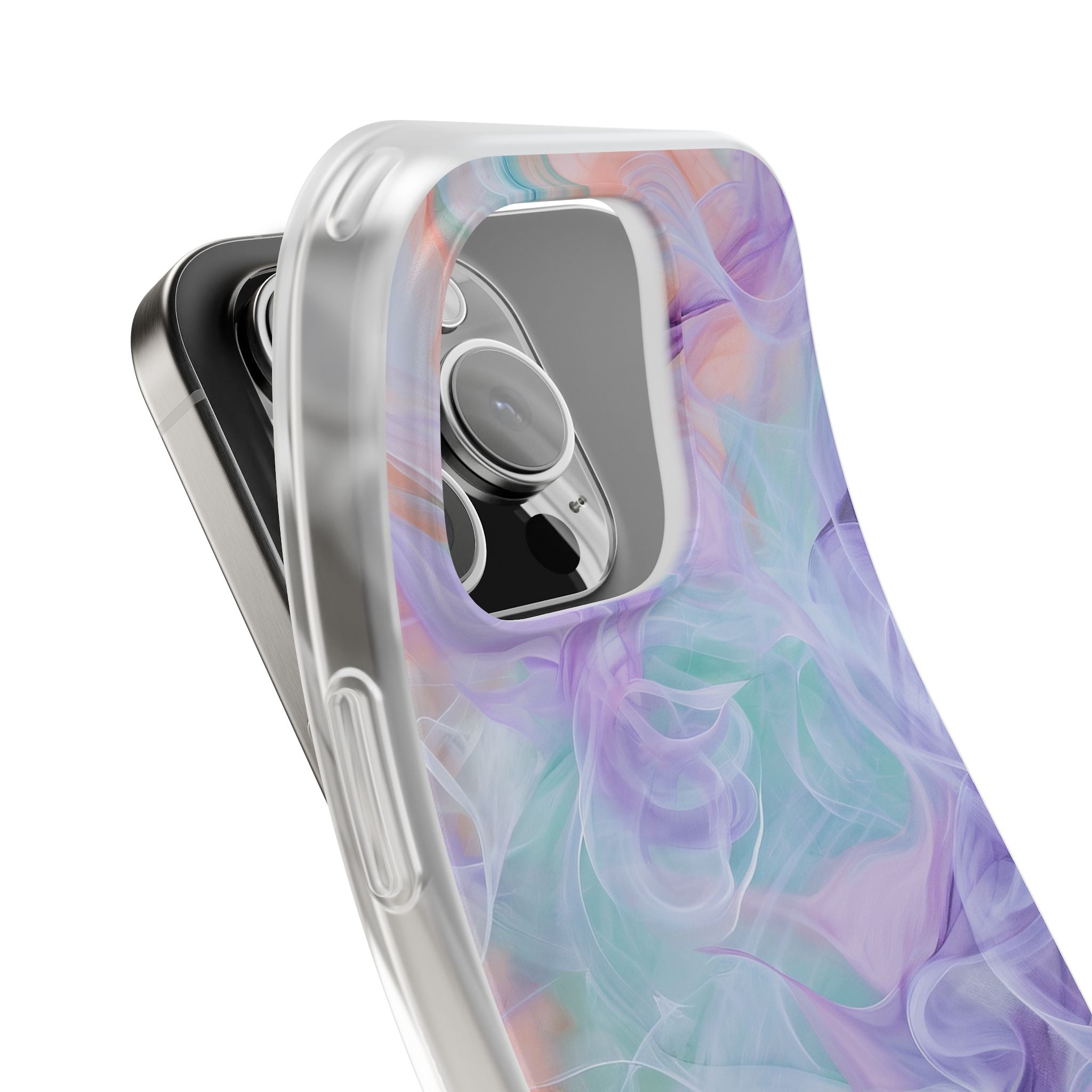 Purple Peach Whirl - Flexi iPhone 16 Phone Case