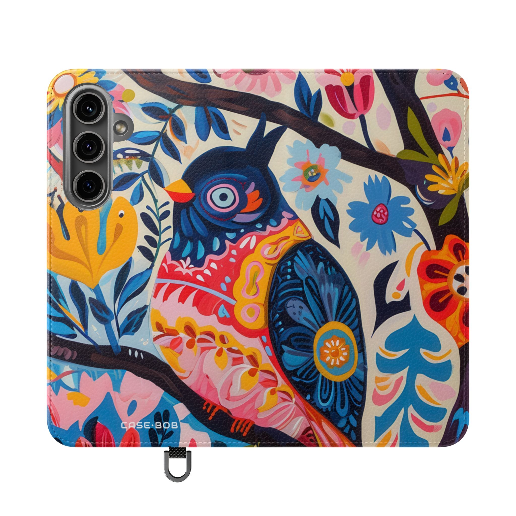 Ornate Owl Bloom - Samsung S24 Plus Case - Wallet