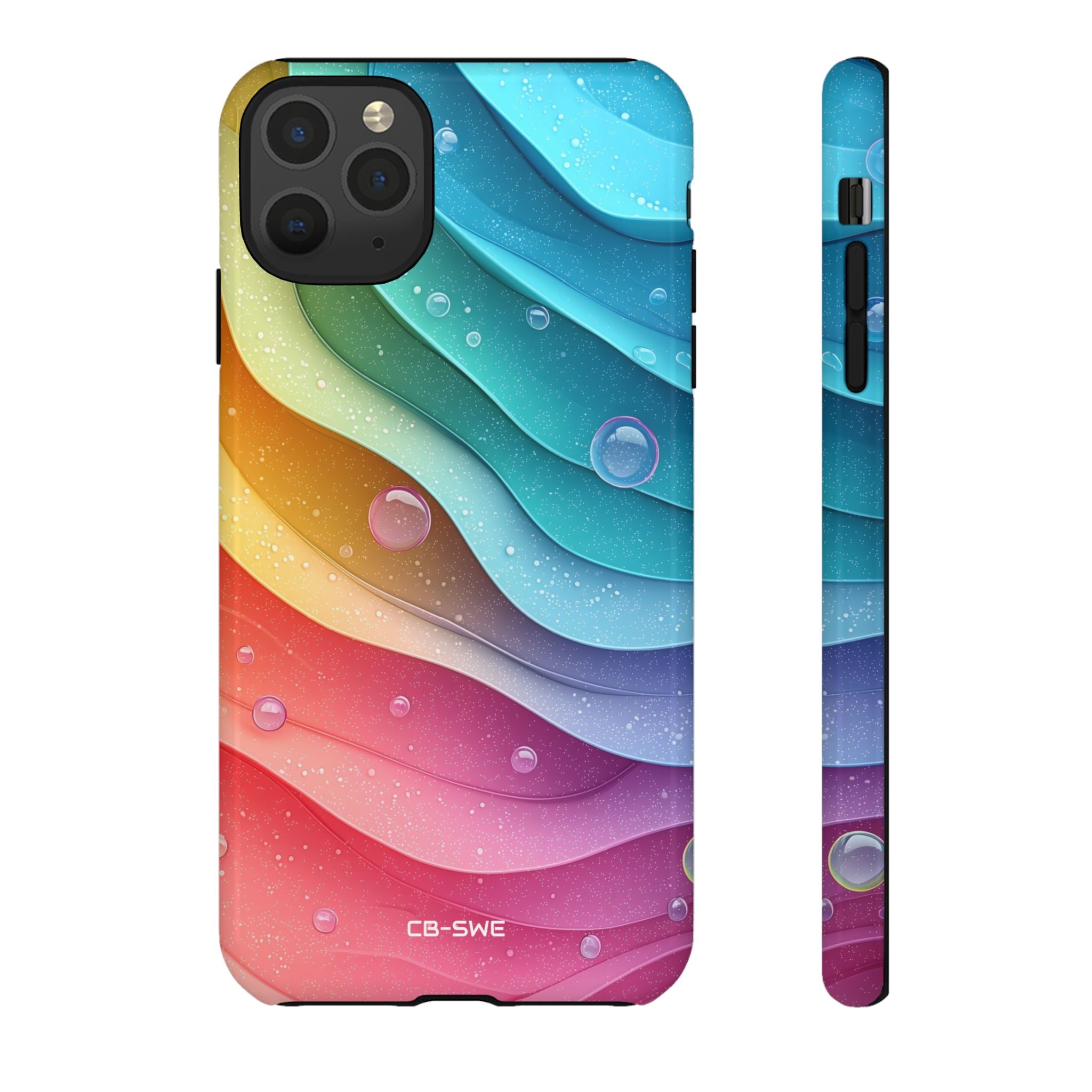 Waves Dance Playfully - iPhone Case