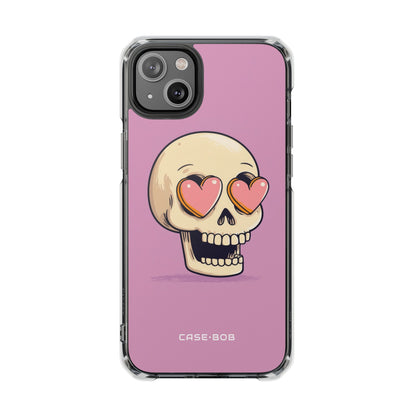 Heart Eyed Skull iPhone 14 Plus Case - Impact