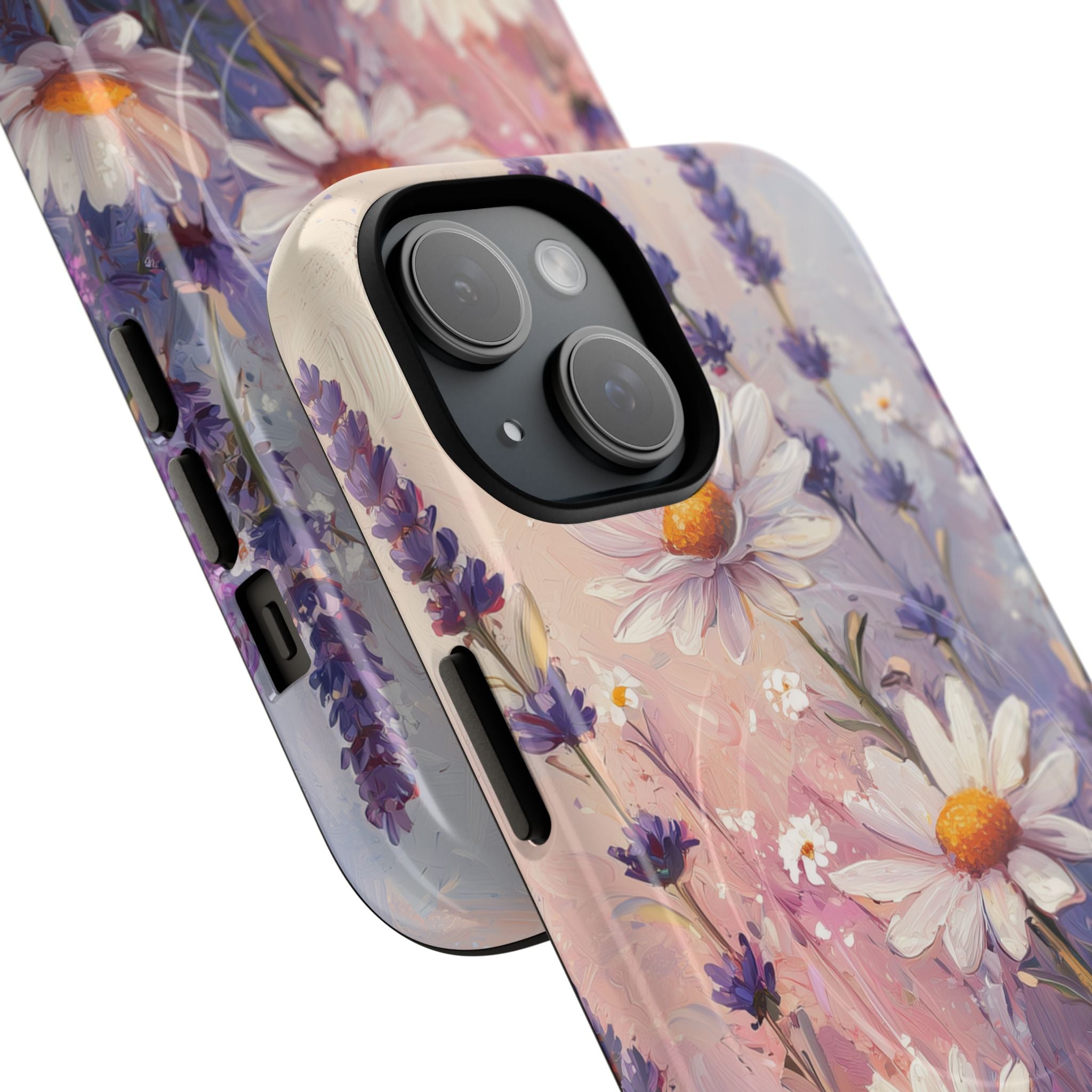 Daisy Lavender Bloom iPhone 15 Case - Tough+