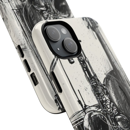 Jazz Instrument Line Symphony iPhone 15 | Tough+ Phone Case