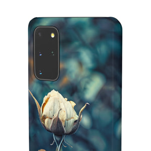 Teal Rosebud Serenade | Slim Phone Case for Samsung