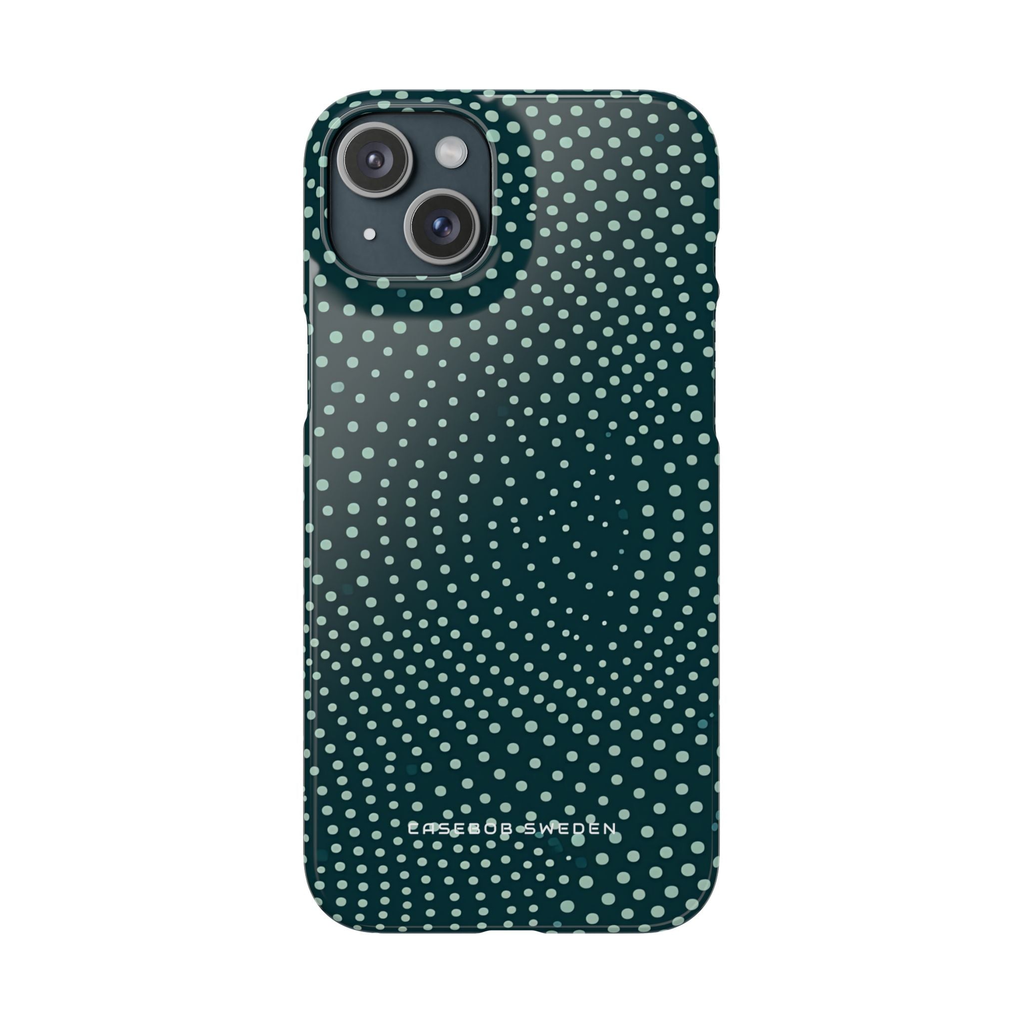 Teal Rippleflow iPhone 15 - Slim Phone Case