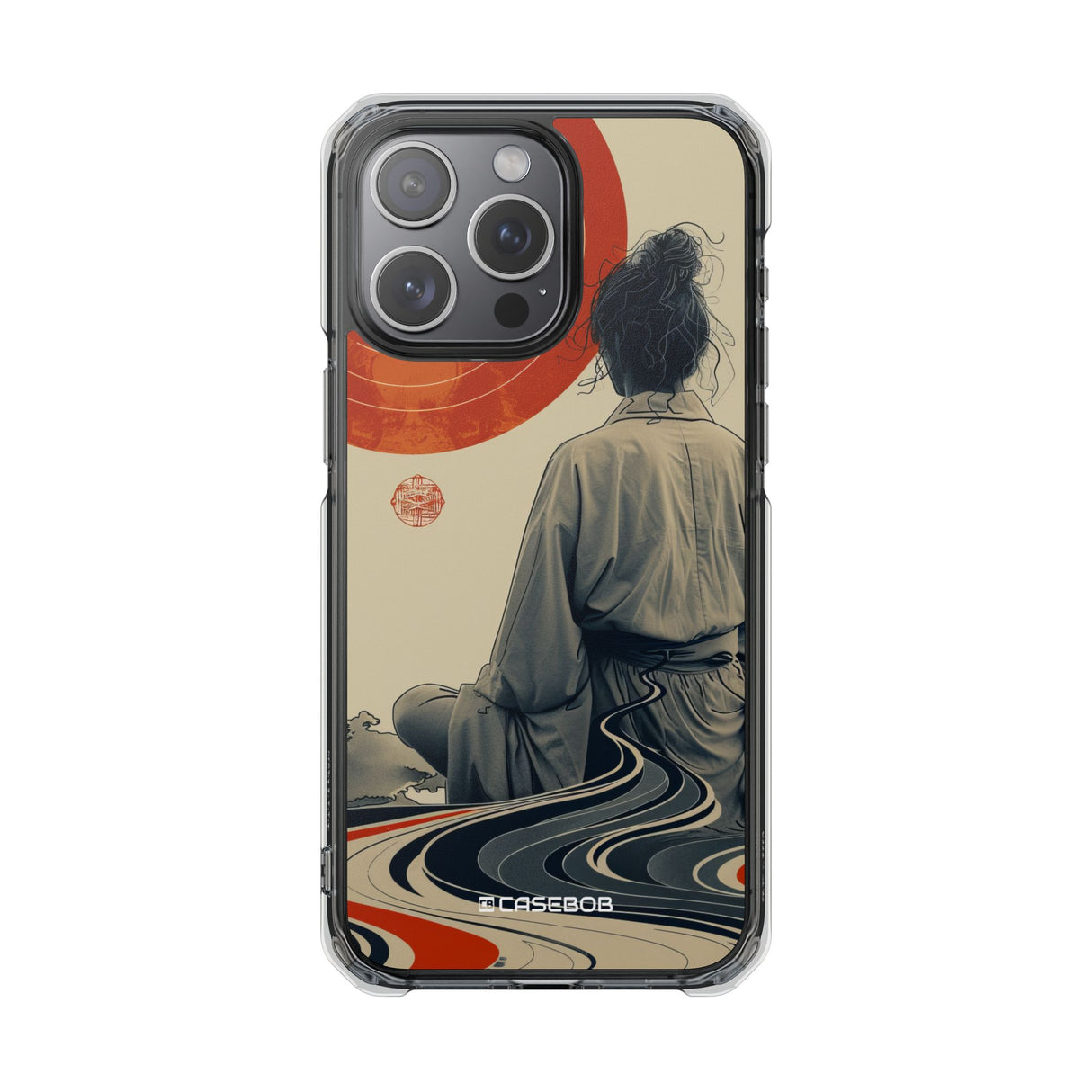 Zen Sun Serenity - Phone Case for iPhone (Clear Impact - Magnetic)