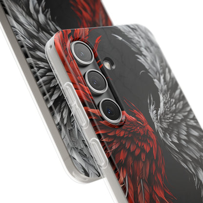 Crimson White Wings Samsung S24 Case - Soft