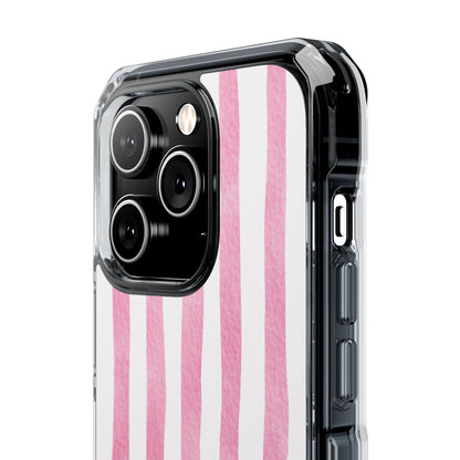 Pink Watercolor Stripes iPhone Case - Impact