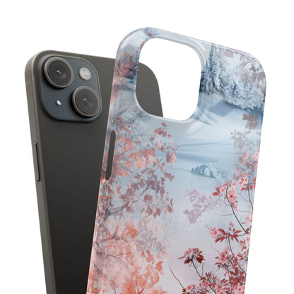 Floral Serenity Case - Slim iPhone 15 Phone Case