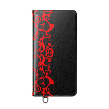 Crimson Swirl - Samsung S25 Ultra Case - Wallet