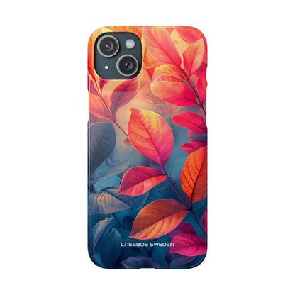 Red Blue Nature - Slim iPhone 15 Phone Case