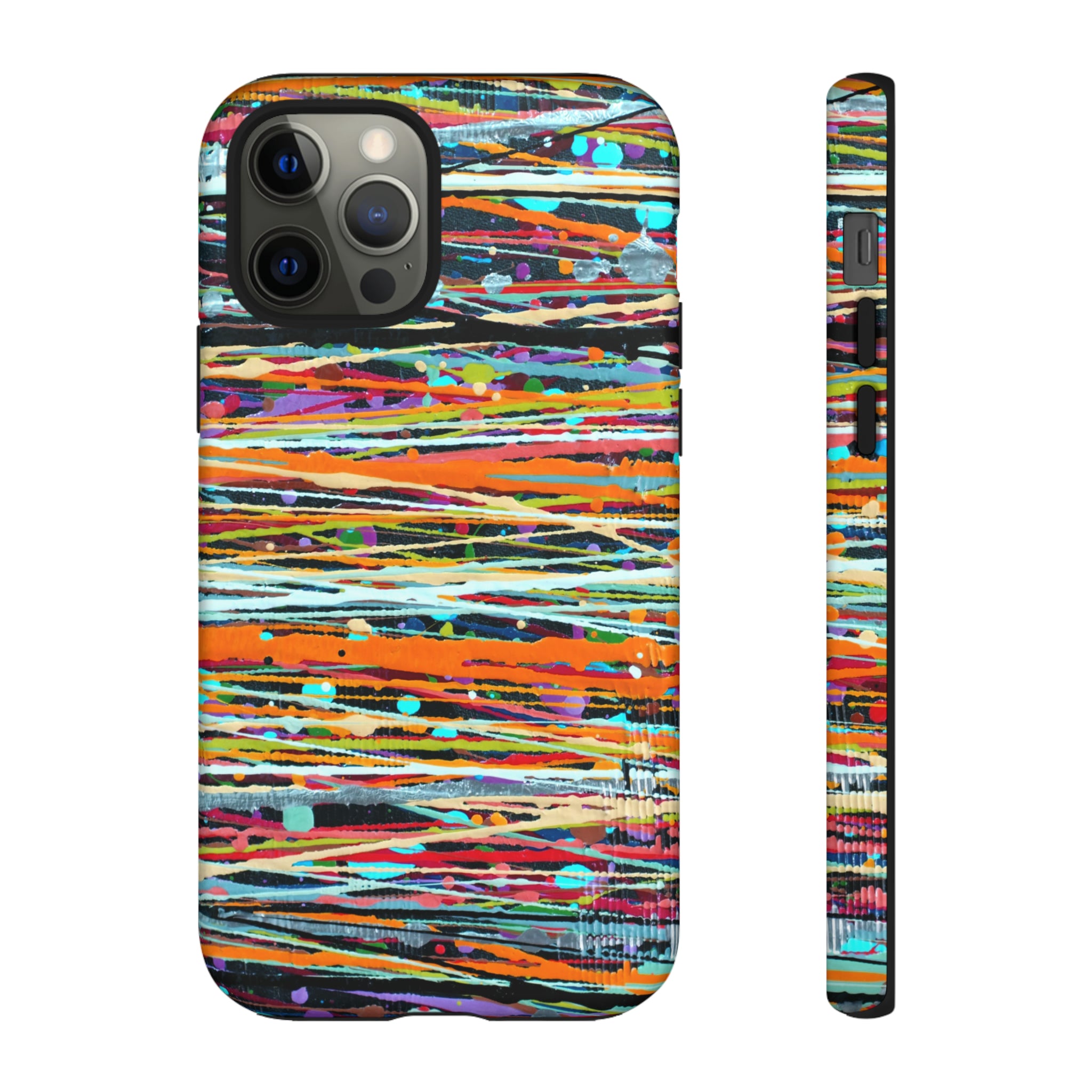 Oil painting - Stripe - Protective Phone Case