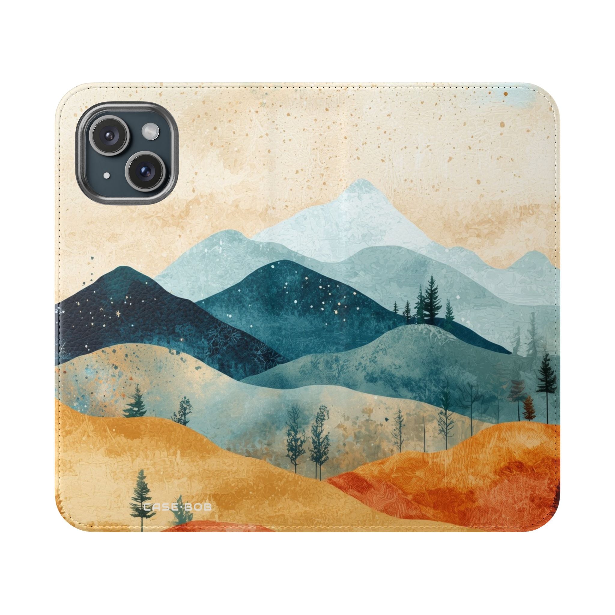Blue Ridge Moon - iPhone 15 Case - Wallet