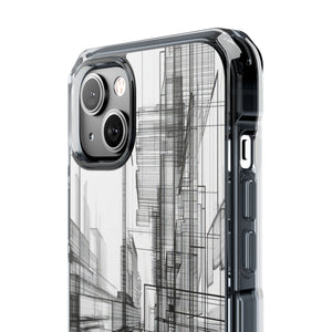 Architectural Maze - Phone Case for iPhone (Clear Impact - Magnetic)