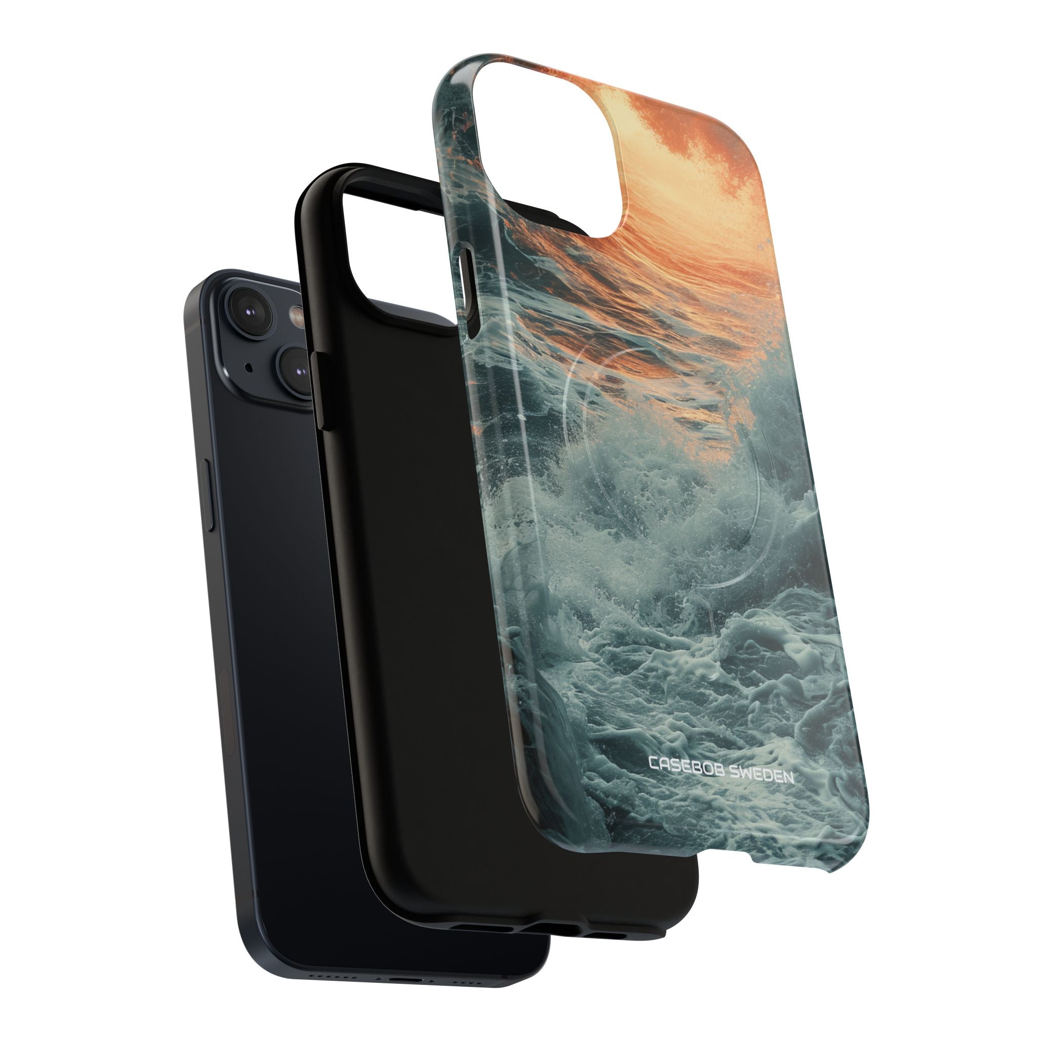 Fiery Wave Power - Tough + MagSafe® iPhone 14 Phone Case