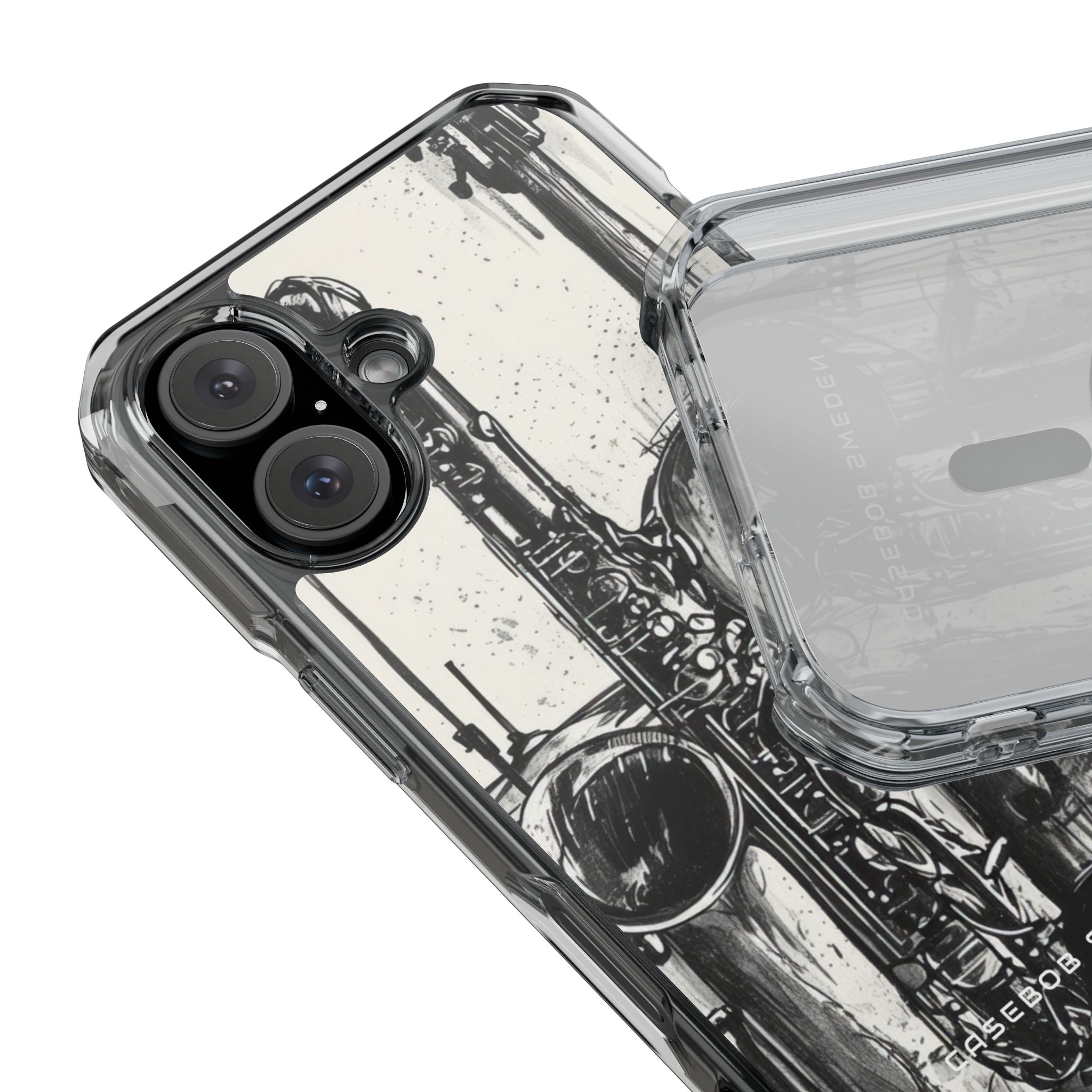 Jazz Instrument Line Symphony iPhone 16 - Clear Impact Phone Case