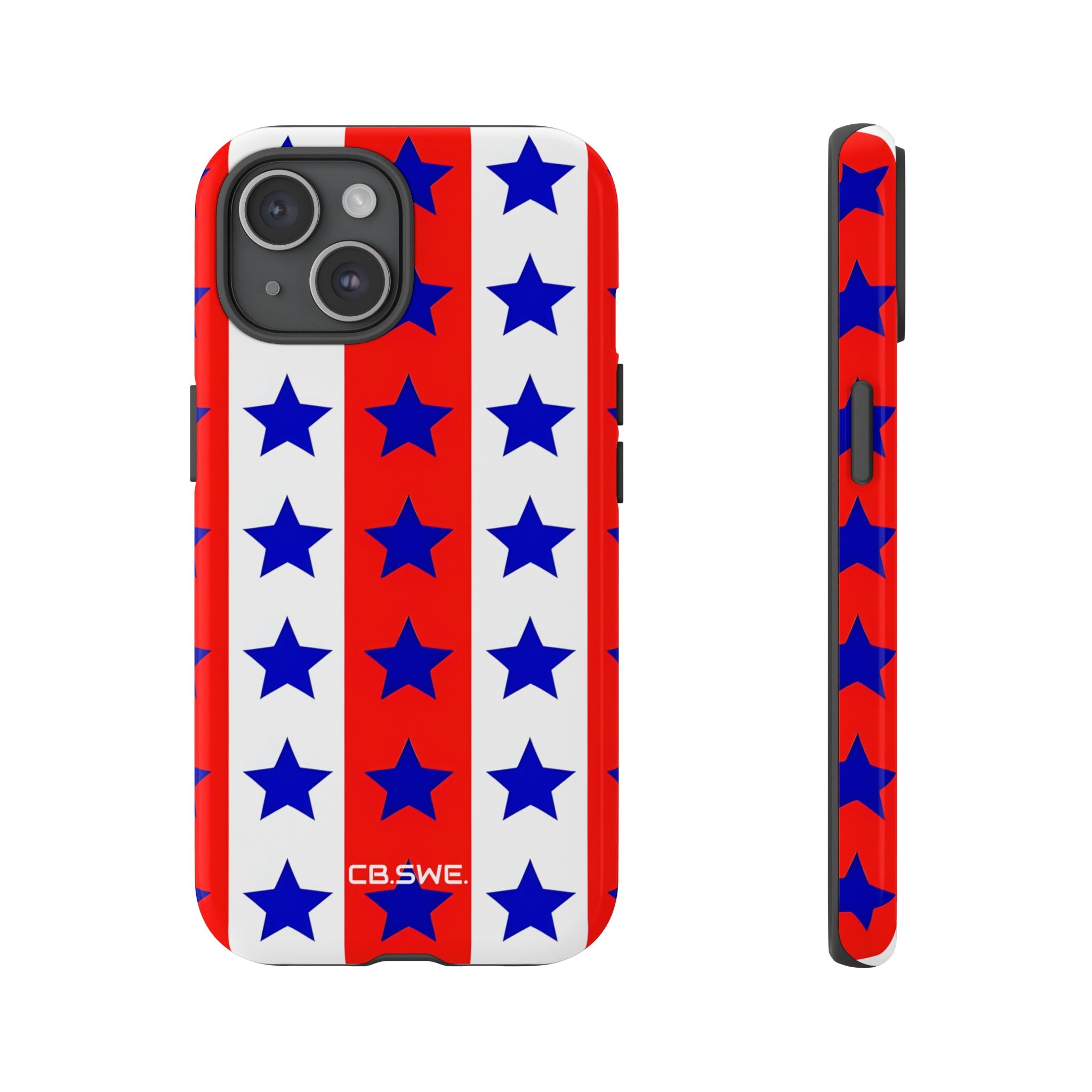 Patriotic American Flag Inspired Seamless iPhone 15 - Tough