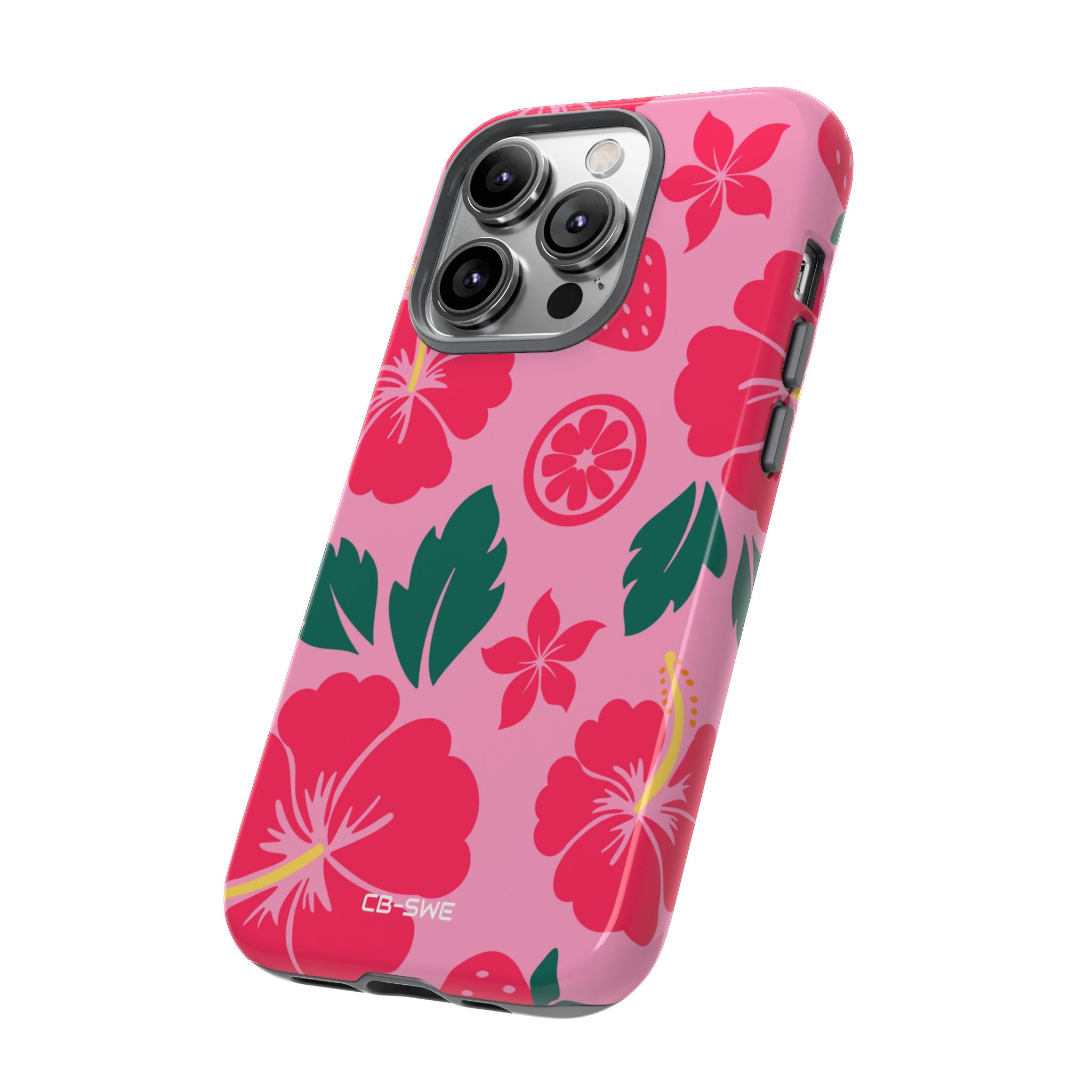 Tropical Hibiscus Harmony - iPhone Case