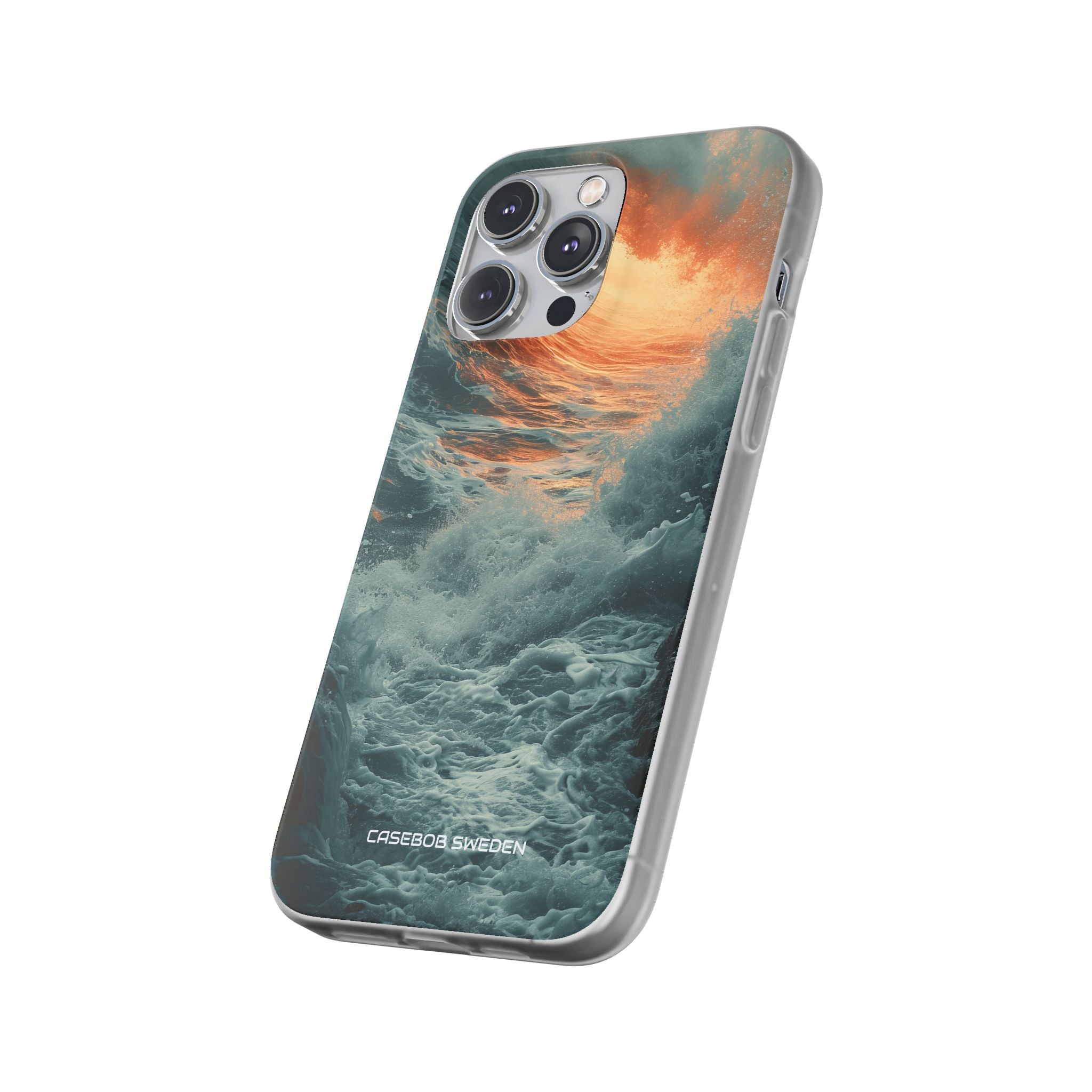 Fiery Wave Power - Flexi iPhone 14 Phone Case