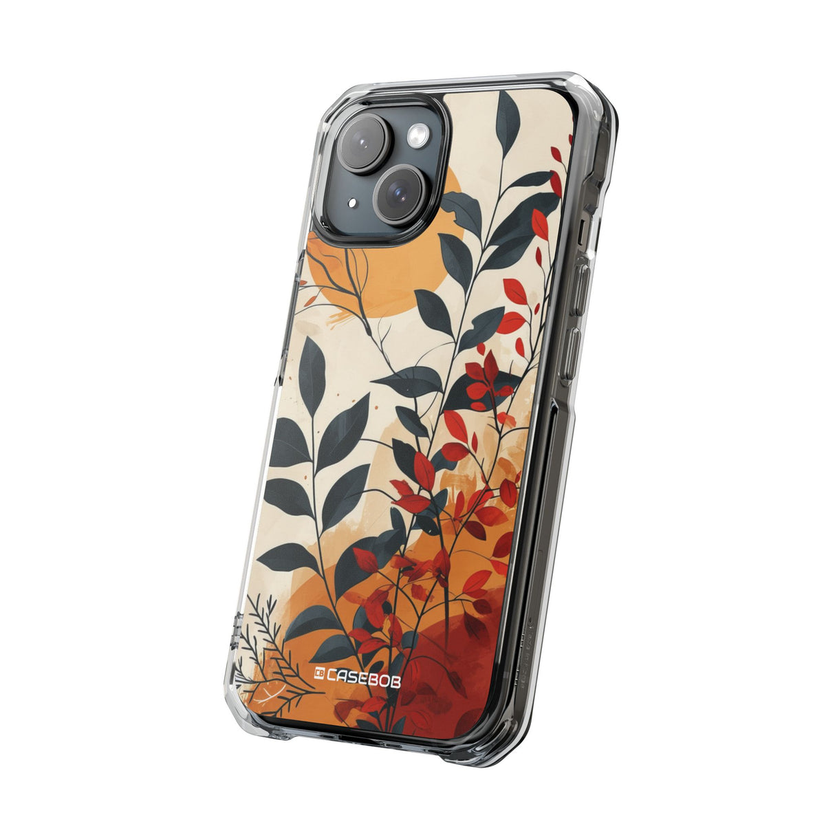 Botanical Serenity - Phone Case for iPhone (Clear Impact - Magnetic)