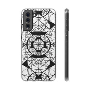 Geometrische Hypnose | Flexible Handyhülle für Samsung Galaxy