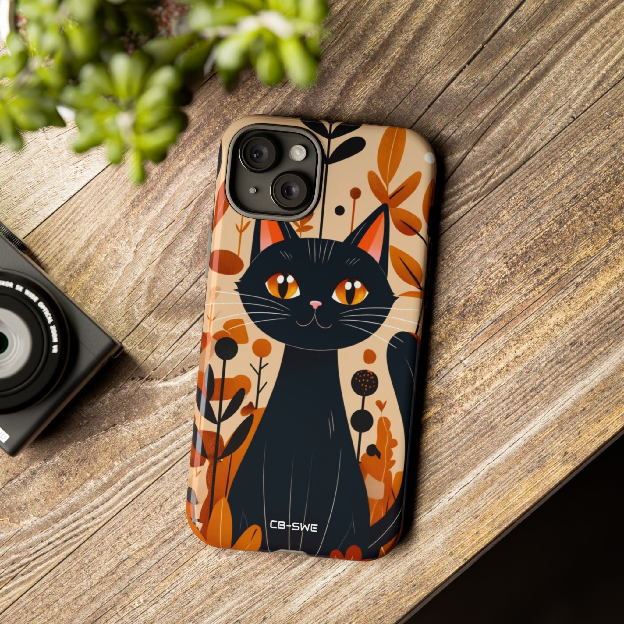 Autumnal Cat Whimsy - iPhone Case