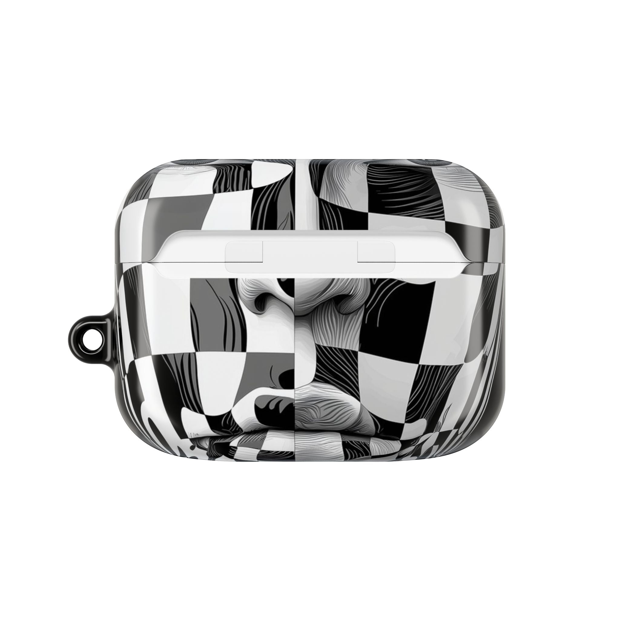 Mirrored Checkerboard Face - AirPods Case