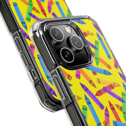 Crayons Scatter Playfully iPhone Case - Impact