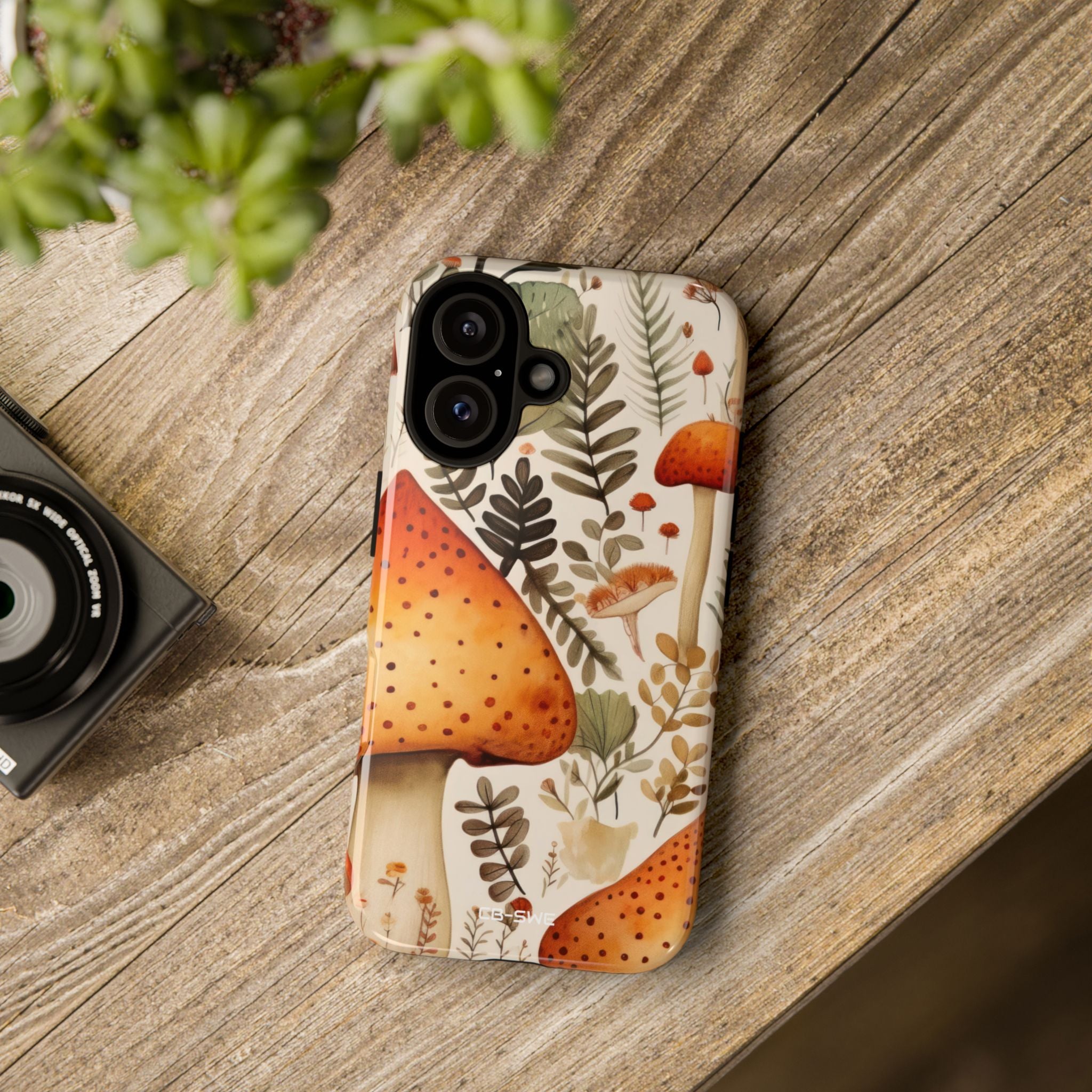 Mushrooms Sprout Cheerfully - iPhone Case