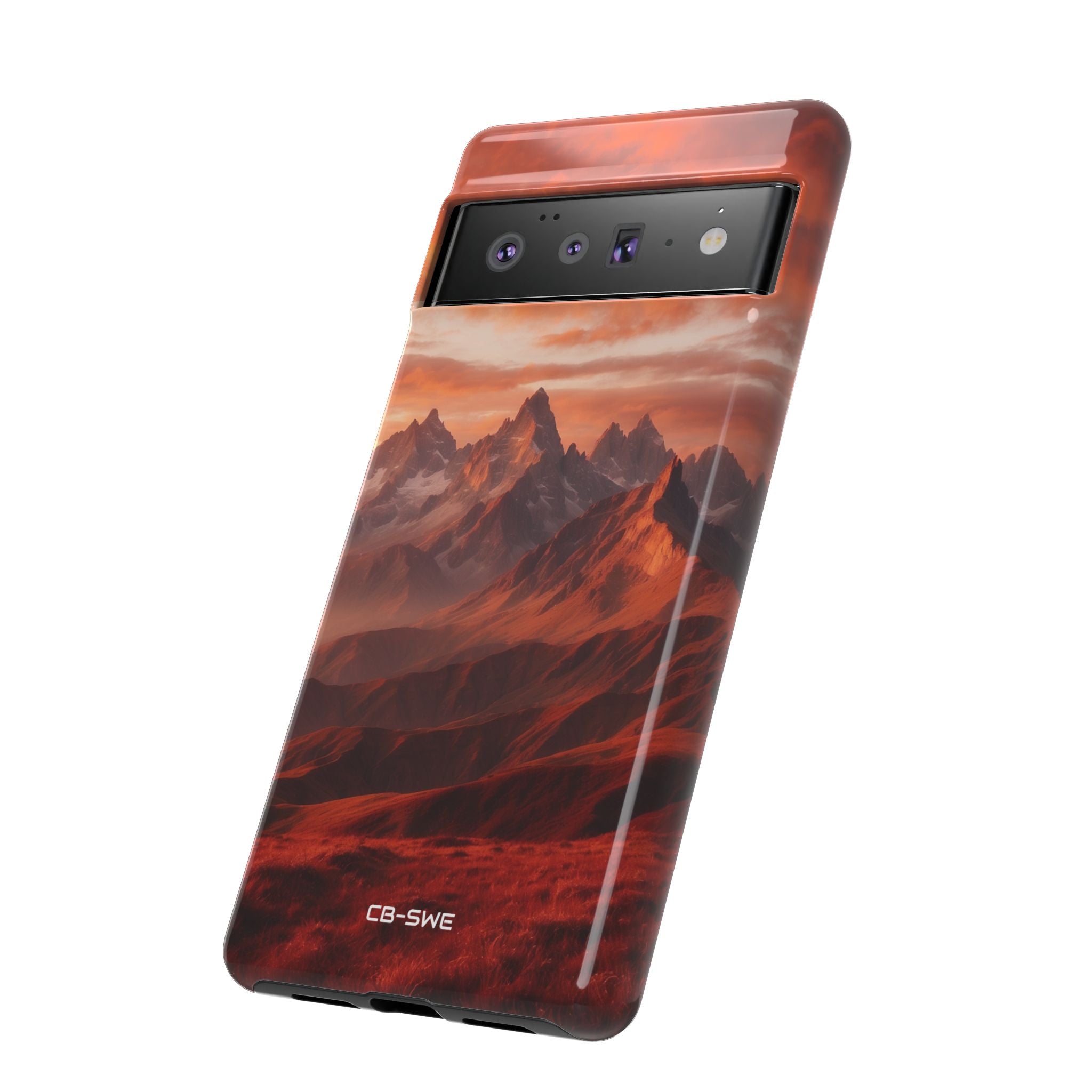 Mountain Peaks Glowing - Google Pixel Case