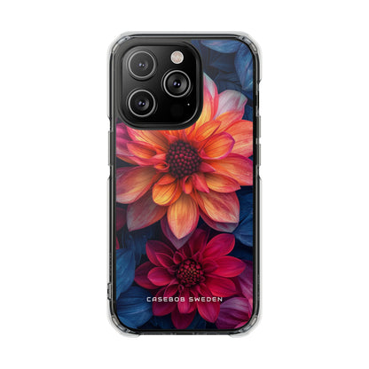 Fiery Bloom Harmony iPhone 14 - Clear Impact Phone Case