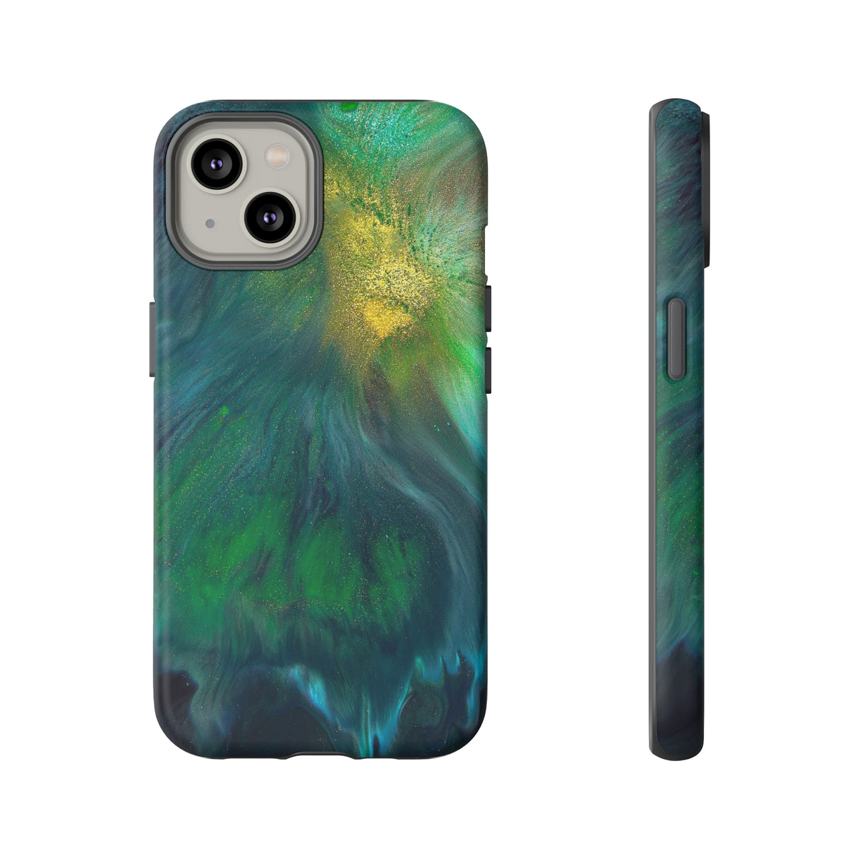 Beryll Green Ink Art iPhone Case (Protective) iPhone 14 Matte Phone Case