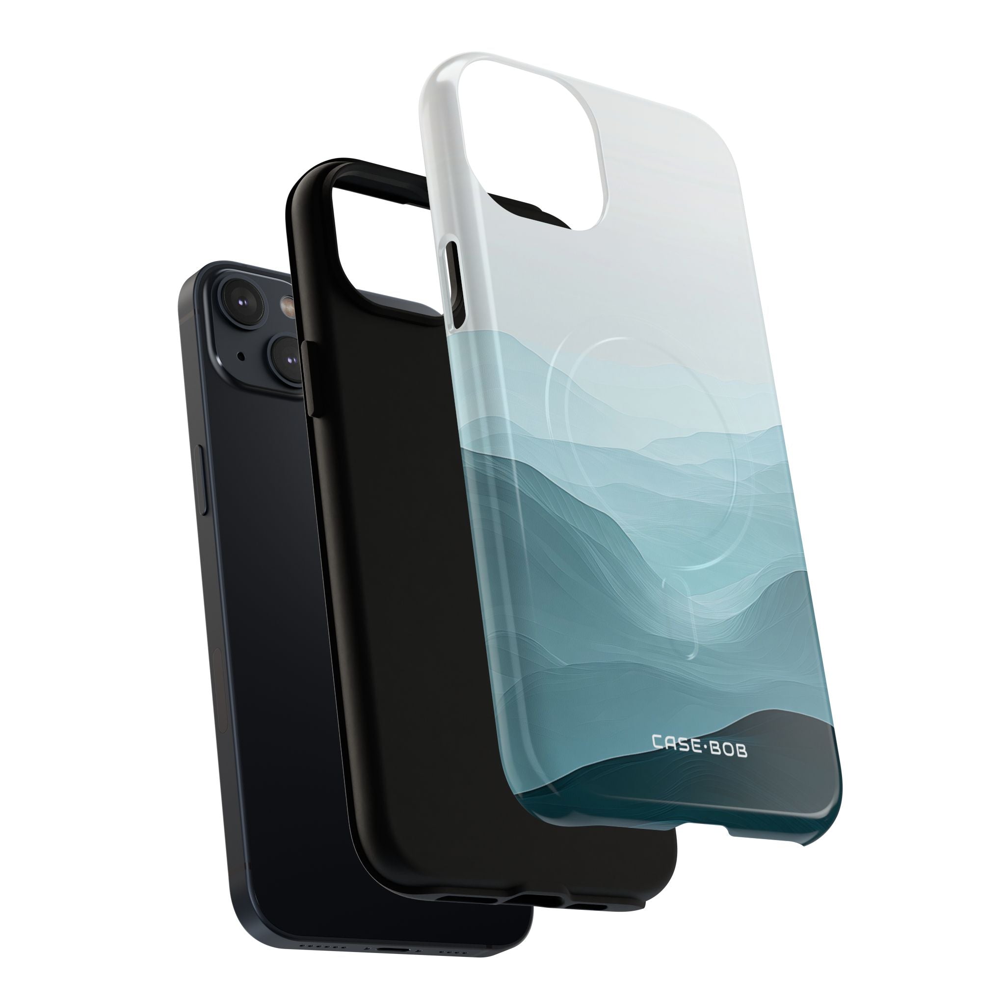 Teal Mist Mountains iPhone 14 Plus Case - Tough+