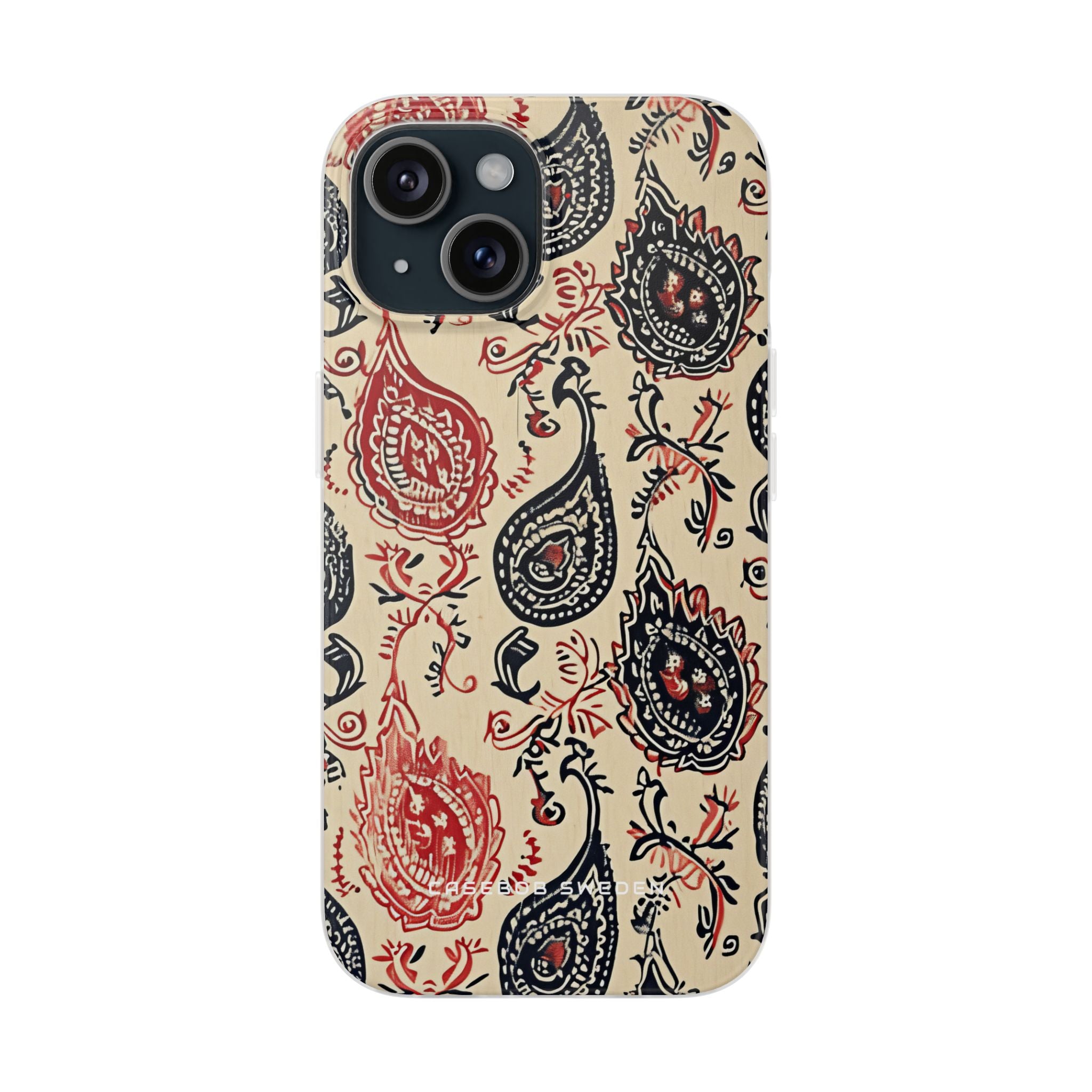 Vintage Paisley Elegance iPhone 15 - Flexi Phone Case