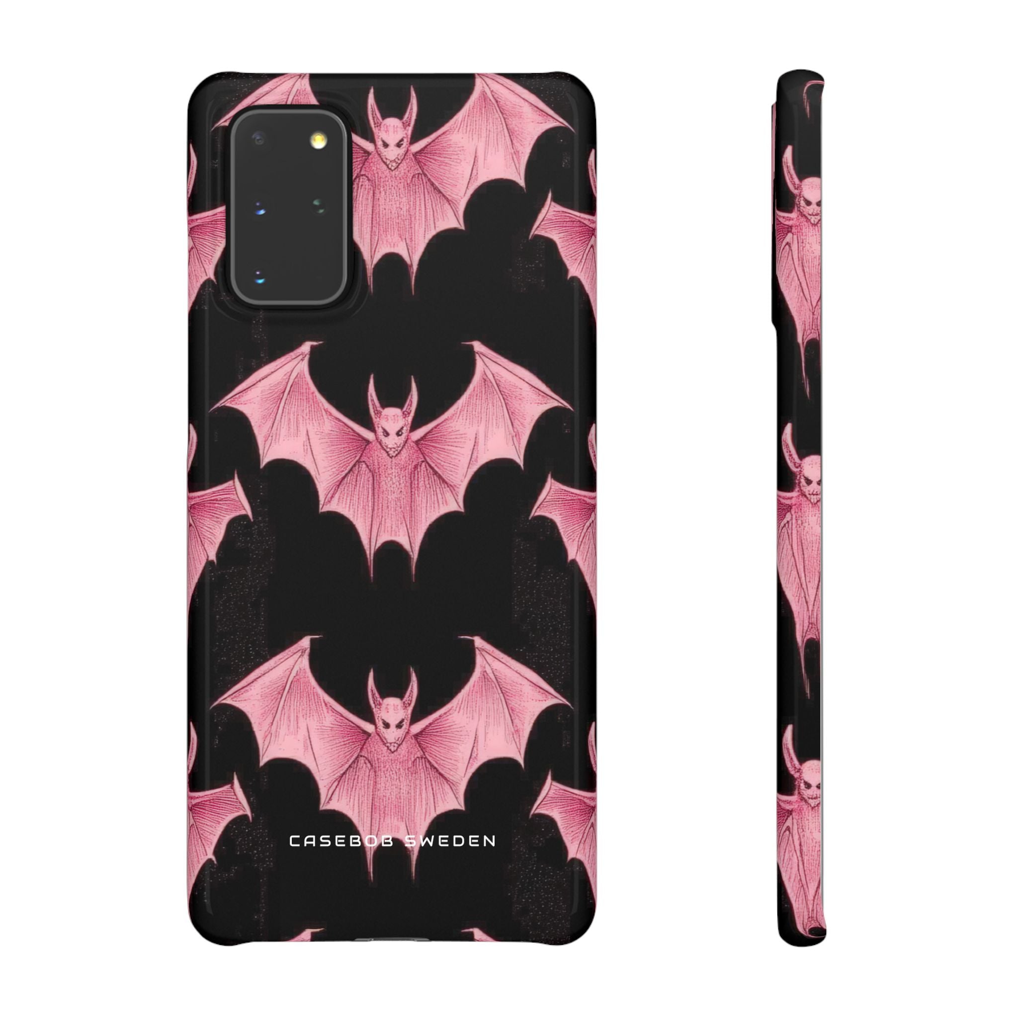 Gothic Pink Bats Aflame Samsung S20 - Slim Phone Case