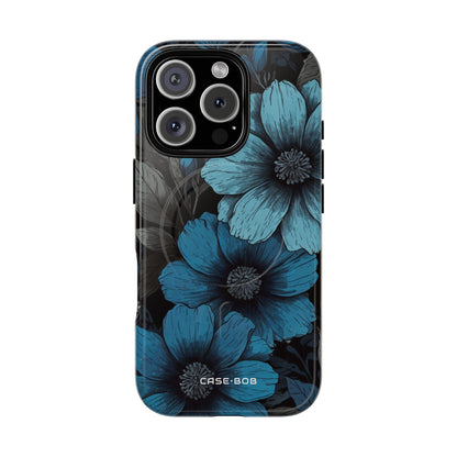 Blue Petal Radiance iPhone 16 Pro Case - Tough+