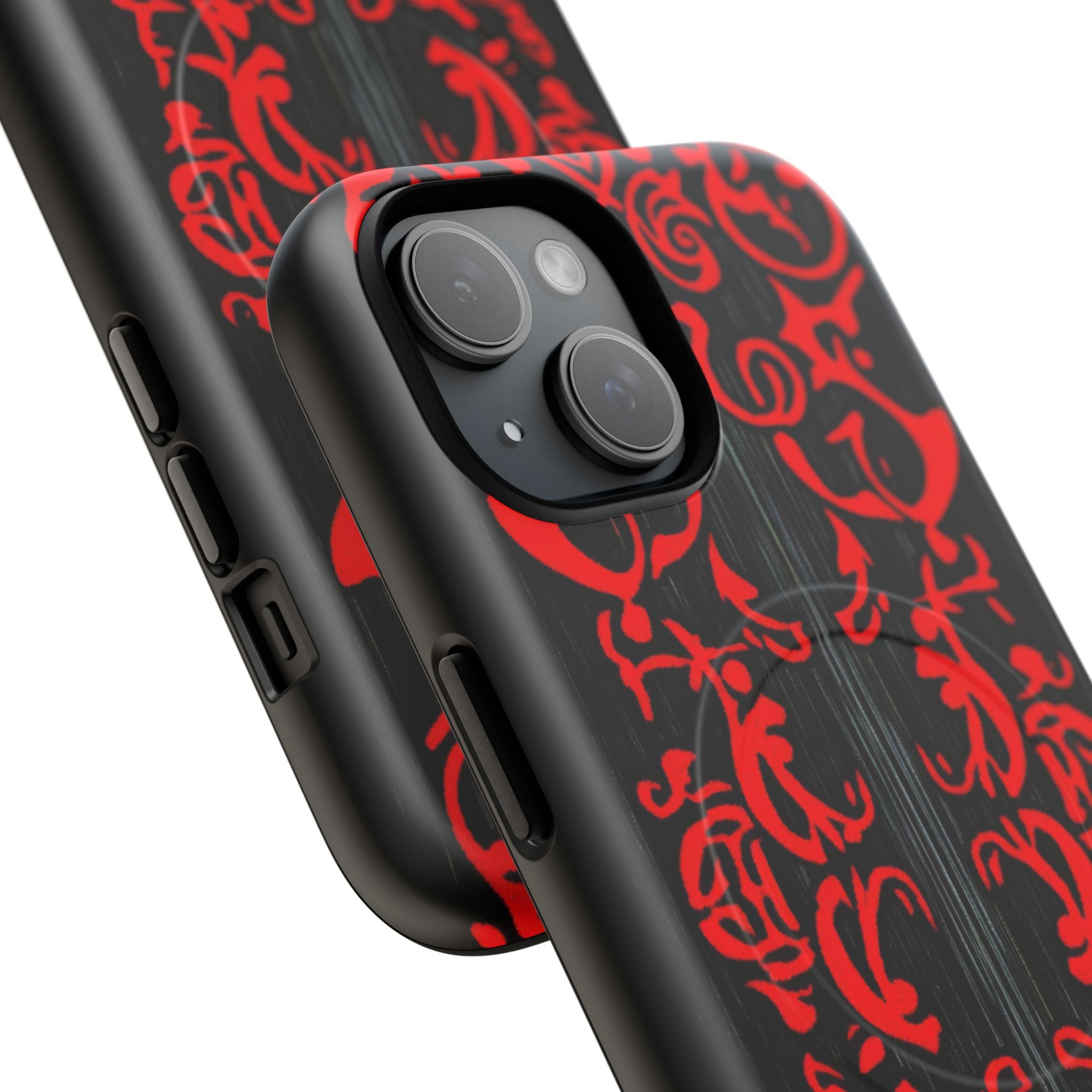 Gothic Crimson Symmetry iPhone 15 | Tough+ Phone Case