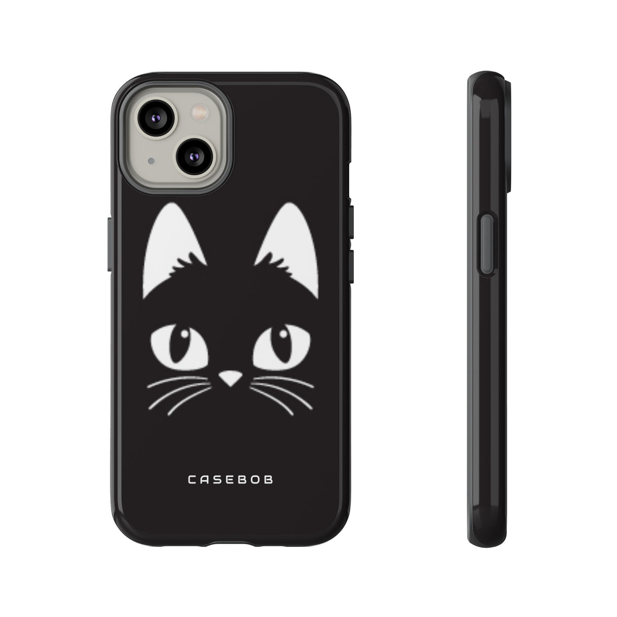 Cartoon Cat Icon - Protective Phone Case