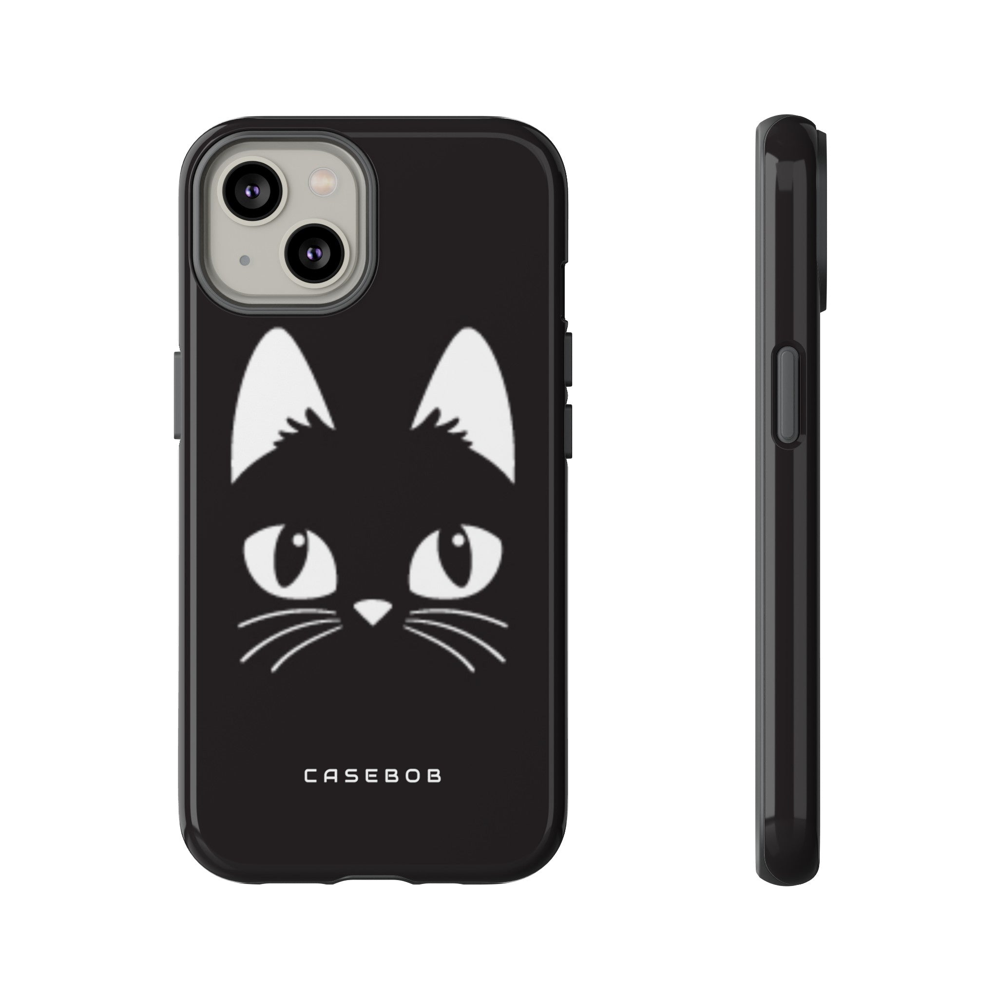 Cartoon Cat Icon - Protective Phone Case