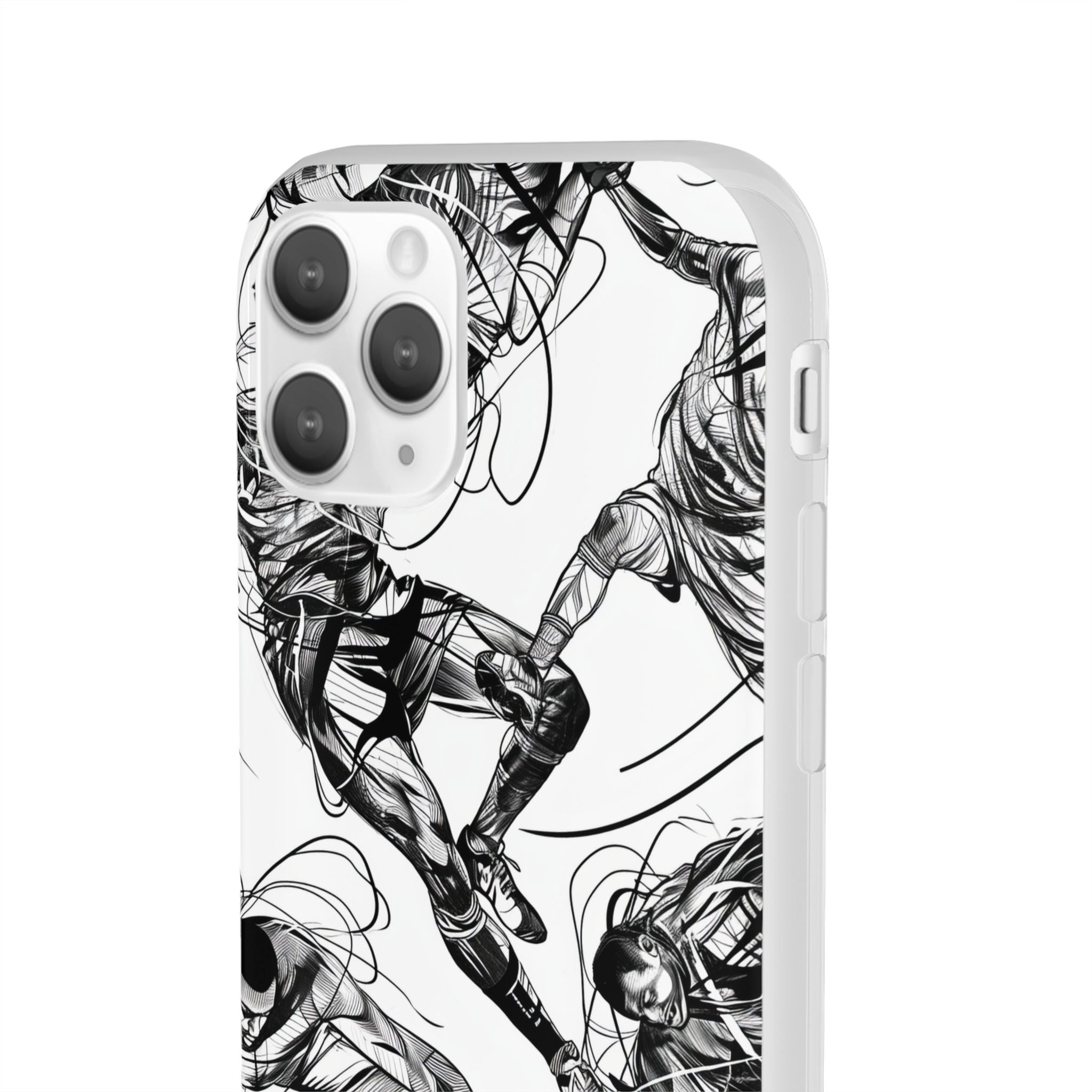 Dynamic Athletic Surrealism | Flexible Phone Case for iPhone