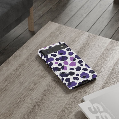 Purple Inkblots Google Pixel 6 - Tough Phone Case