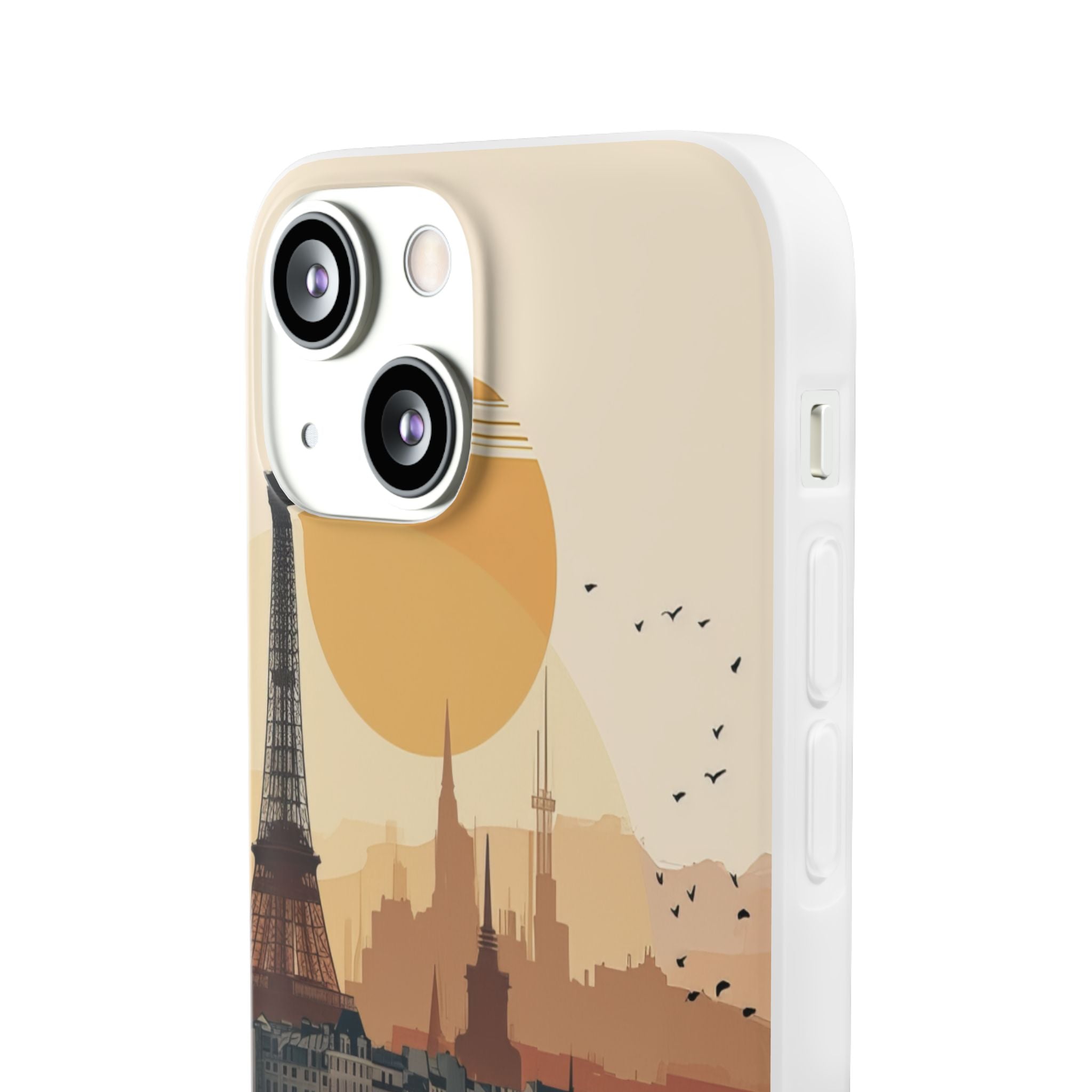 Parisian Sunset Serenity | Flexible Phone Case for iPhone