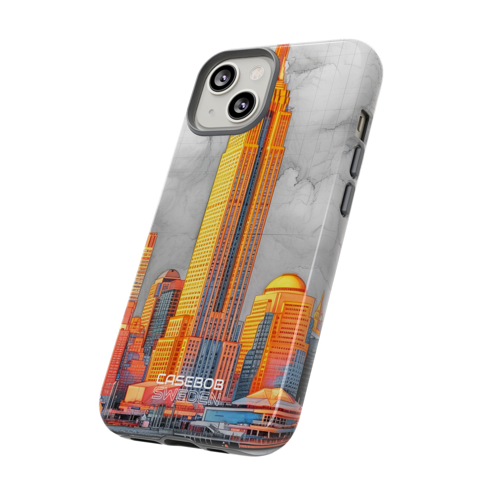 Vibrant City Skyline iPhone 14 - Tough
