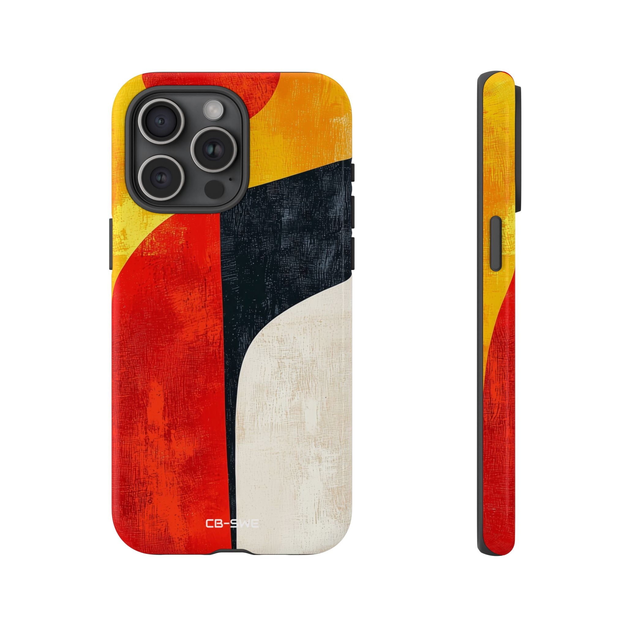 Vibrant Flowing Shapes - iPhone Case