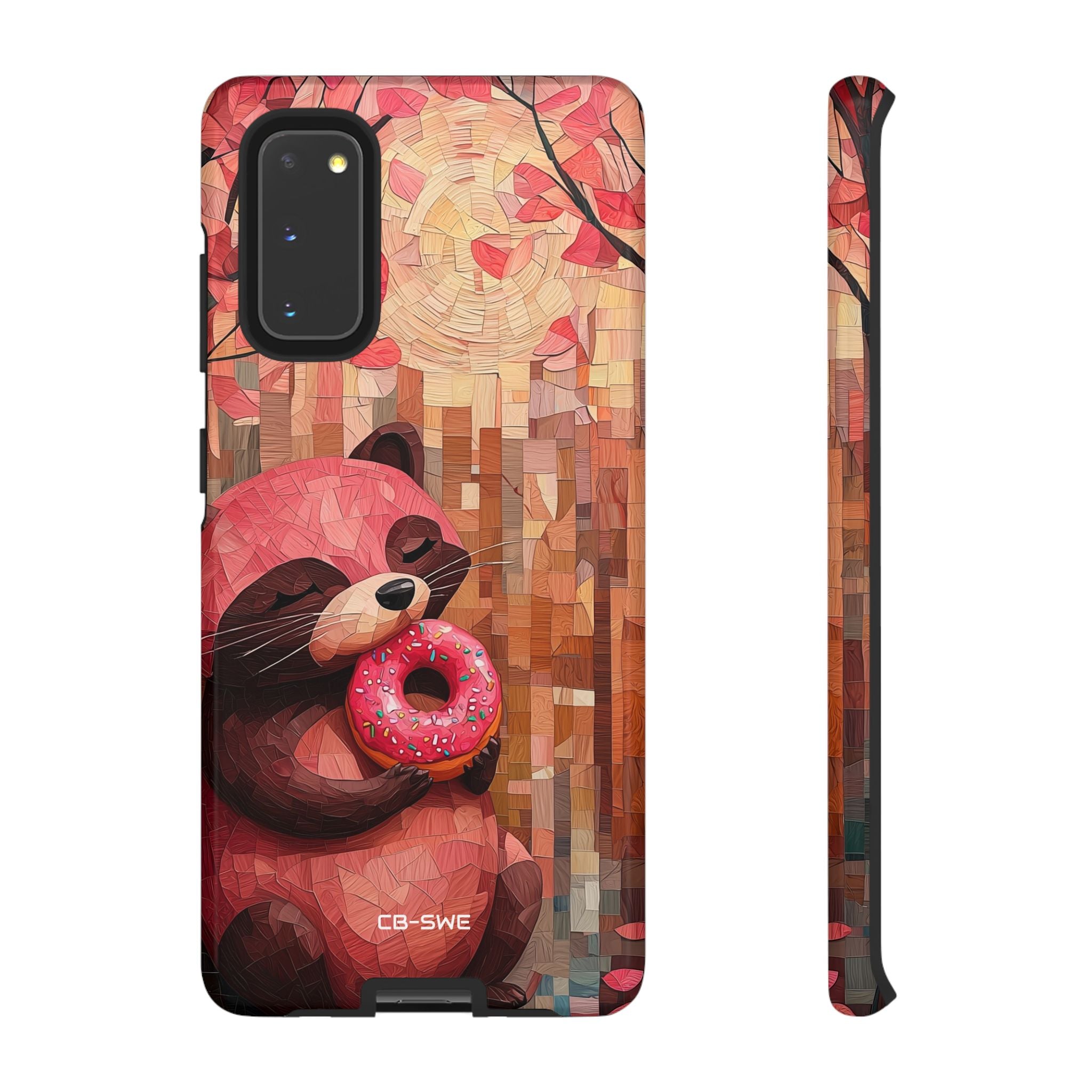 Raccoon Holds Donut - Samsung Case